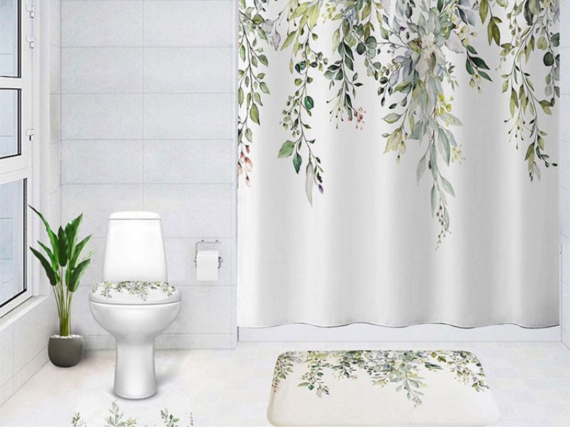 Rideau De Douche de luxe Et Tapis De Bain