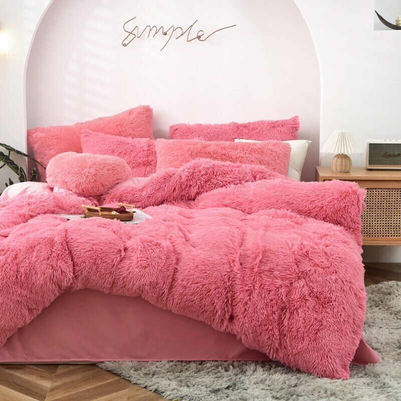 Michorinee Parure de lit en peluche